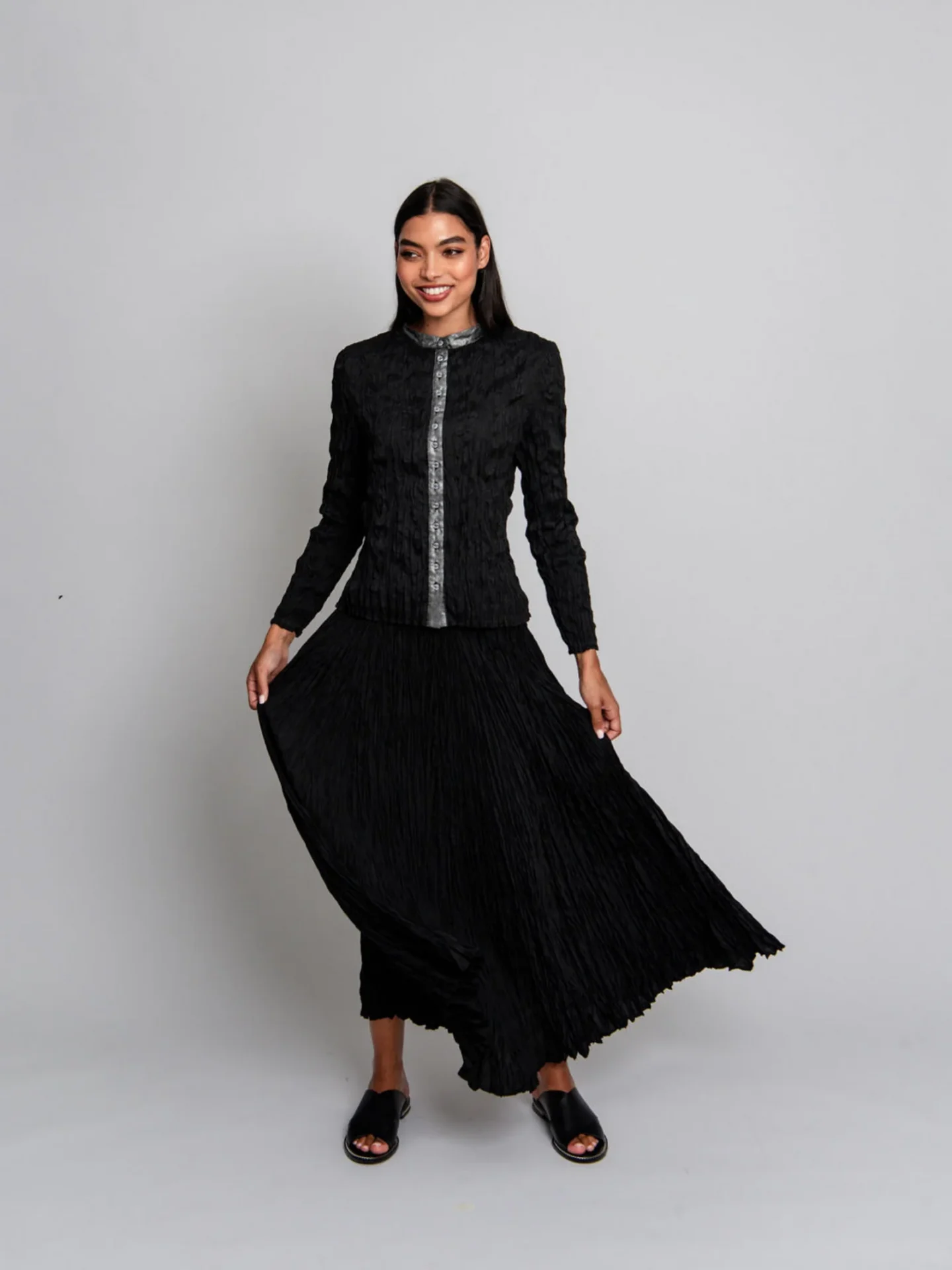 HAVANA shirt skirt black lifestyle